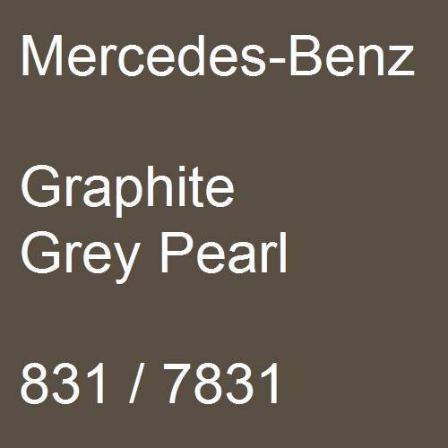 Mercedes-Benz, Graphite Grey Pearl, 831 / 7831.